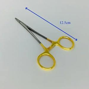 Portaagujas de acero inoxidable de 12,5 cm, instrumentos quirúrgicos con mango de color dorado de Zuol Instruments - Product Image 6