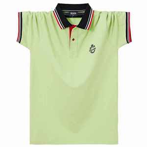 Polo de manga corta hecho a medida para hombre, tela de lona transpirable, patrón sólido, ropa de calle informal para polos - Product Image 4