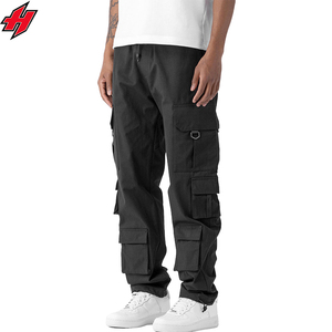 2025 nuevos Joggers WL para hombre, pantalones de chándal de nailon ajustados, ropa de calle con bolsillo grande y pantalones Cargo de patrón recto de cintura media - Product Image 2