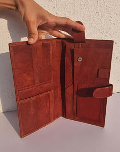 Porte passeport en cuir véritable Organisateur de portefeuille Porte documents de voyage Marron - Product Image 2