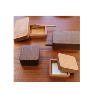 กล่องเก็บเนยไม้ทรงสี่เหลี่ยม กล่องเก็บชีส คุณภาพเยี่ยม ดีไซน์สุดหรู - Product Image 2