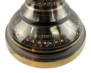 Vase à fleurs en laiton coûteux avec design en relief à la main entièrement fait à la main brillant Vase à fleurs et pot pour chambre et bureaux - Product Image 3