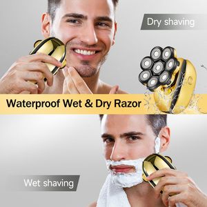 Mini Afeitadora Eléctrica Rotativa para Rostro, Kit de Afeitado con Recortador Nasal, Recargable por USB, Lavable, Multifunción - Product Image 3