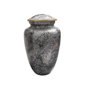 สติกเกอร์งานศพสำหรับผู้ใหญ่ทำจากอลูมิเนียมสีน้ำตาลโกศโลหะสำเร็จรูปสำหรับขี้เถ้าของมนุษย์สไตล์โมเดิร์นคลาสสิกยอดนิยม - Product Image 5