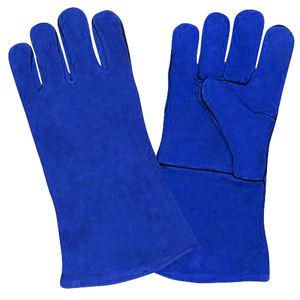 ถุงมือนิรภัยหนังวัวแยกสำหรับใช้งานในอุตสาหกรรมทนทานต่อการเสียดสีสำหรับงานเชื่อมบาร์บีคิว - Product Image 2