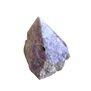 Piedra Base de corte de punto de lepidolita Natural Material de piedra rugosa pulida de alta calidad Punto de piedra cruda para curar al por mayor - Product Image 5
