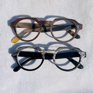Corne de buffle faite à la main hommes montures de lunettes optiques corne de buffle concepteur personnalisé Agate Logo lunettes de soleil en corne de buffle - Product Image 2