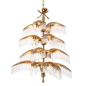 Hildebrandt XL Modern European Chandelier XL Oval Glass Iron E26/E12 <b>Bulb</b> Base Warm White Light <b>Remote</b> for Home Hotel Use - Product Image 1
