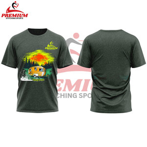 T-shirt 100% coton à col rond de haute qualité, surdimensionné, couleur unie, personnalisé, logo imprimé de haute qualité pour hommes - Product Image 1