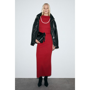 Robe à double col avec passepoil contrastant en tissu extensible doux pour femme GRIMELANGE DEPORTS - Product Image 2