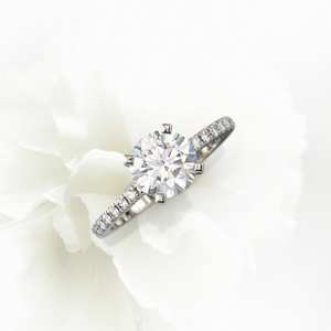 Anillo de Compromiso Exclusivo de Oro de 10K con Media Eternidad de Diamantes de Moissanita de 1.16 Quilates, Joyería Fina para Novia, Directo de Fábrica, Proveedor Personalizado - Product Image 2