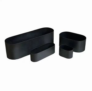 การออกแบบยอดนิยมเหล็กโลหะแจกันดอกไม้หม้อใช้สําหรับบ้านและสวนชาวไร่หม้อขนาดที่กําหนดเองทําด้วยมือขายส่งจํานวนมาก - Product Image 3