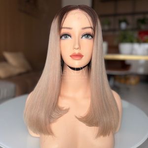 Perruque Bob Ombrée en Cheveux Humains Vietnamiens 100% Naturels, Prix de Gros Usine, Perruque Frontale en Dentelle 2025 - Product Image 5