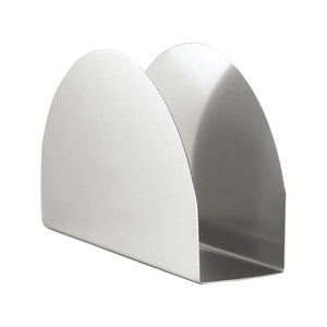 Porte-serviettes de bar moderne en acier inoxydable, design en arche, accès facile, base stable, organisateur de table élégant - Product Image 6