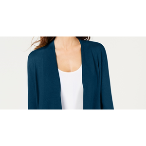 Cardigan casual da donna Alfani con maniche annodate, verde acqua, taglia XX-Large, con motivo a righe - Product Image 2