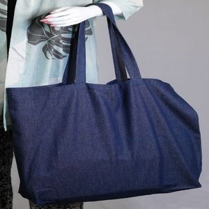 Sac fourre-tout 100% coton imprimé logo personnalisé fermeture à glissière écologique réutilisable pour le voyage et le shopping pour les femmes - Product Image 3