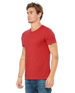 T-shirt pour homme en coton 100% respirant, léger, uni, couleur rouge, personnalisable en gros pour l'été - Product Image 4