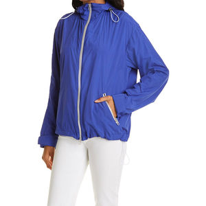 Veste coupe-vent pour femmes à manches longues avec doublure en nylon et tissu en toile prix d'usine logo personnalisé vente en gros - Product Image 3