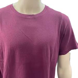 Camiseta de poliéster 100% de alta calidad para hombre, cómoda, de media manga, logotipo personalizable, Color, estirable a la moda, de talla grande - Product Image 1