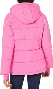 Fabricant en gros personnalisé haute qualité manteau d'hiver en duvet bulle surdimensionné femmes veste avec capuche couleur rose doudoune - Product Image 3