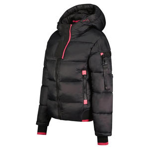 <b>Women</b> Breathable Canvas Puffer <b>Jacket</b> with Quilted Design Front Zipper <b>Lightweight</b> for Winter Weather - Product Image 2