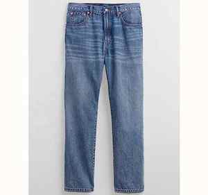 กางเกงยีนส์ผ้ายีนส์แฟชั่นผ้ายืดเข้ารูปสำหรับผู้ชายกางเกงผ้าเดนิมแห้งเร็วทรงหลวม - Product Image 4