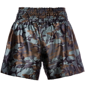 2025 nouveauté hommes doux Muay Thai Shorts de boxe motif solide lutte combat porter taille élastique mi impression numérique - Product Image 1