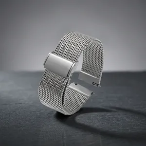 Luxury Unisex WD024 Stainless Steel Smartwatch Band Stainless Steel Buckle Soft Adjustable <b>Watch</b> Strap <b>Watch</b> Bands <b>Watch</b> Part - Product Image 4