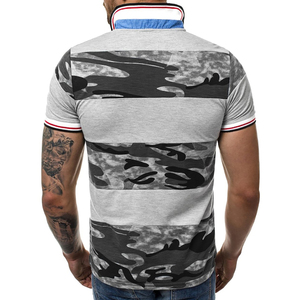 À la mode hommes polos 100% coton tissu respirant été à manches courtes col Polo OEM ODM prix d'usine en gros - Product Image 5