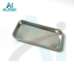 ถาดสแตนเลสสี่เหลี่ยมป้องกันสนิมเครื่องมือผ่าตัดทันตกรรมออกแบบโลโก้ได้ตามต้องการ - Product Image 3