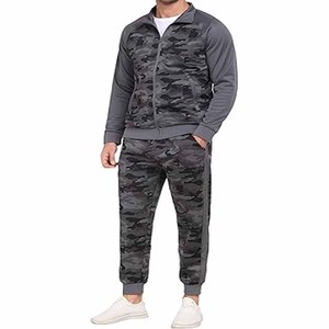 Survêtement d'été 2 pièces pour homme Ensemble décontracté avec fermeture éclair pour athlétique Survêtement de jogging pour homme 100% coton téléchargé par Dress Sports - Product Image 5