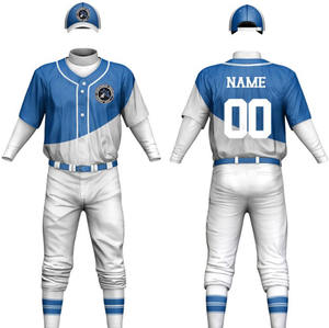Uniformes de Béisbol Juvenil con logotipo personalizado, camiseta y conjuntos de poliéster de talla grande de secado rápido, transpirables con impresión por sublimación - Product Image 2