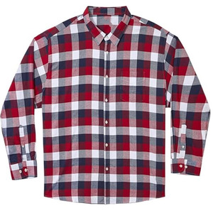 Meilleure vente chemise en flanelle à manches longues pour hommes boutonnée conception à carreaux 100% coton respirant fil teint tailles pour les personnes de grande taille - Product Image 1