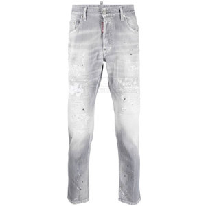 Jeans rasgados para estilo casual Jeans rasgados de moda con detalles desgastados Jeans rasgados de primera calidad para uso diario - Product Image 1