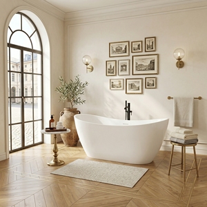 Bañera Rectangular Independiente Salvere FW-8823-67, Moderna, Fácil de Instalar, de Acrílico, para Apartamento - Product Image 3