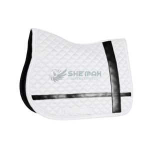Tapis de selle de cheval anglais matelassé doux OEM tissu respirant durable soutien confortable pour les tapis de selle de chevaux personnalisés - Product Image 4