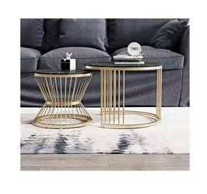 Mesas de centro de metal inspiradas en el lujo con un diseño exquisito y acabados elección elegante para cualquier decoración de espacio mesas de tendencia superior - Product Image 5