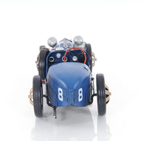 OMH Bugatti Tipo 35, Modelo de Coche de Carreras de Madera Pintado a Mano, Estilo Vintage Coleccionable AJ038 35.6Lx14Wx10.2H cm