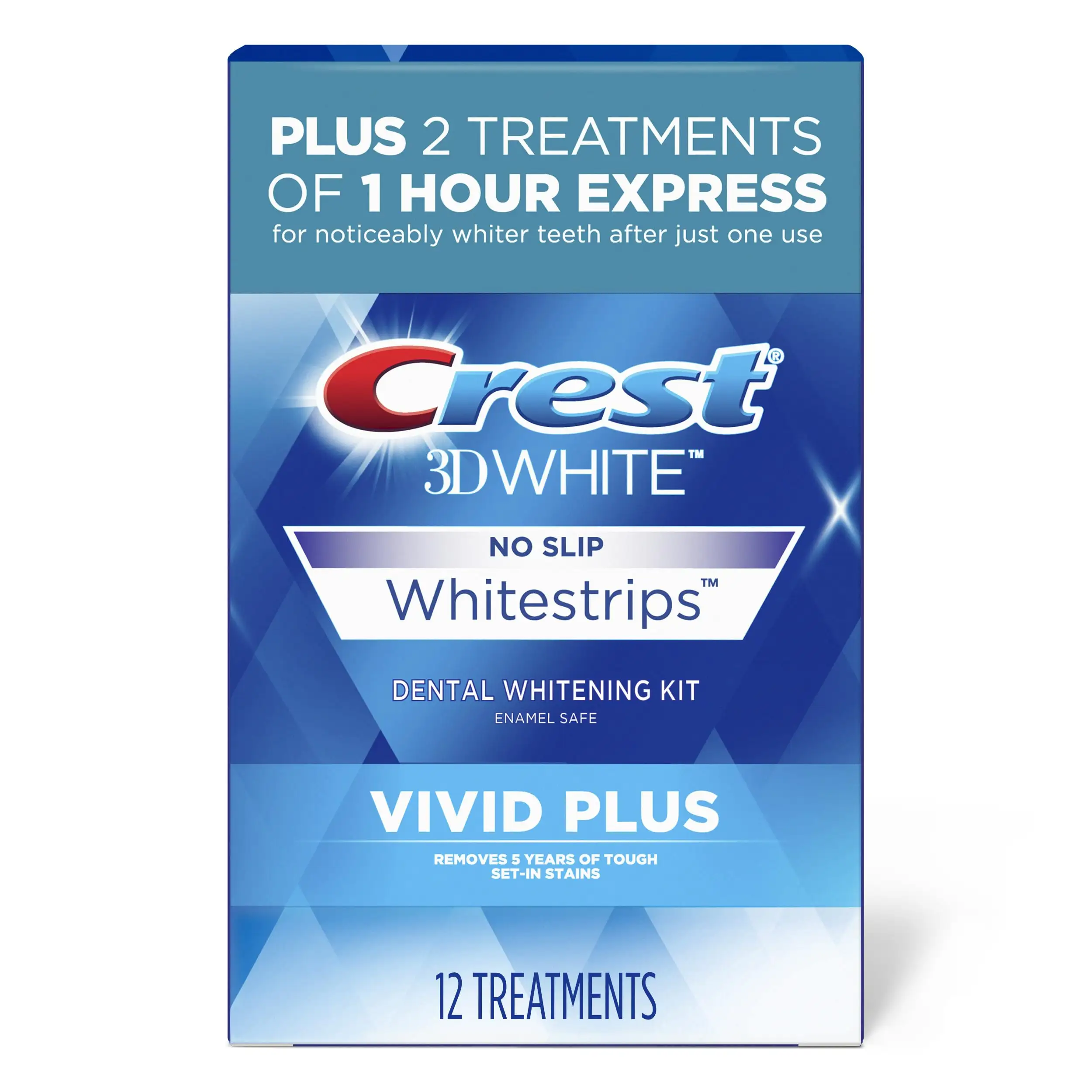 Crest 3D Whitestrips, glamour White, Kit di strisce sbiancanti per i denti, 28 strisce (confezione da 14 conteggi)