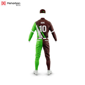 2023 Último diseño Jersey de béisbol Parche bordado patrón forrado uniforme de béisbol uniforme de ajuste regular - Product Image 2