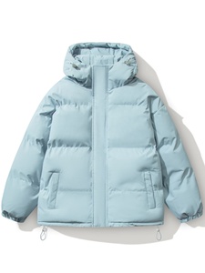 Doudoune matelassée légère et épaisse pour femme, la plus vendue, en nylon, à manches longues, couleur unie, avec fermeture éclair, coupe ajustée, vente en gros - Product Image 1