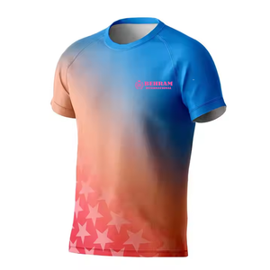 Venta al por mayor de Camisetas Personalizadas de microfibra para hombre, tejido de punto transpirable de secado rápido, 100% algodón, estilos de impresión por sublimación OEM para - Product Image 4