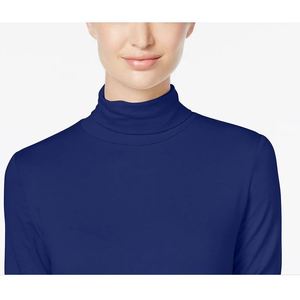 Collezione JM: Top Casual da Donna Taglia XX-Large, Stile Streetwear con Stampa Floreale in Pizzo, Maglia Blu con Chiusura a Cerniera - Product Image 2