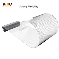 Film LED adhésif enroulable, écran flexible en cristal, affichage transparent pour fenêtre en verre