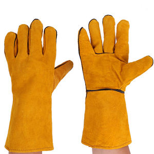 Nouveau 2025 vente chaude prix usine chaleur résistant au feu gant de barbecue gants de soudage en cuir - Product Image 1