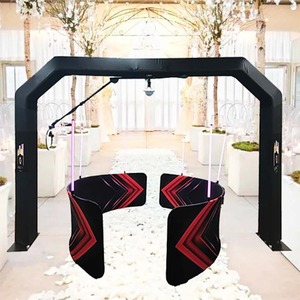 Cabine photo vidéo 360° abordable et neuve avec éclairage LED RGB et fonds - Product Image 3