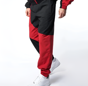 Qualité supérieure Personnalisé Unisexe Zip Nylon Veste Pantalon Jogger Gym Ensembles Hommes Survêtement Maternité Imperméable Imprimé Logo Piste - Product Image 5