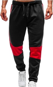 Pantalones Deportivos Rectos de Cintura Media Lisos Personalizados al por Mayor 2026 con Diseño de Panel Lateral, Ropa de Invierno, Ajuste Regular para Entrenamiento, Joggers para Hombre - Product Image 2