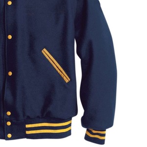Veste de baseball décontractée à la mode en gros Veste universitaire Letterman personnalisée en coton et polyester pour hommes - Product Image 6