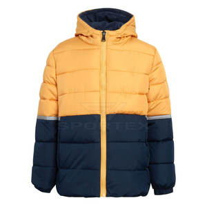 Dernière conception de veste d'hiver pour homme, col montant, logo sur le devant, respirante, séchage rapide, en polyester, différentes couleurs, vêtements d'extérieur - Product Image 1